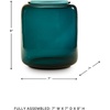 image:imageSignature Design by Ashley Inisland Contemporary Watertight Glass 8 Vase with Wide Mouth GreenDark Green