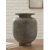 image:imageSignature Design by Ashley Jedwick Polyresin Rustic Vase Gray BrownGray  Dark Brown