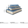 image:imageSignature Design by Ashley Jolina Retro 3 Piece Faux Book Keepsake Storage Box Set with Black Velvet Lining Nesting Design Set of 3 Blue