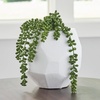 image:imageSignature Design by Ashley Karenton Coastal Indoor 10 HandCarved Glass Tabletop Vase White75 W x 75 D x 7 H