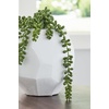 image:imageSignature Design by Ashley Karenton Coastal Indoor 10 HandCarved Glass Tabletop Vase White75 W x 75 D x 7 H