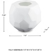 image:imageSignature Design by Ashley Karenton Coastal Indoor 10 HandCarved Glass Tabletop Vase White75 W x 75 D x 7 H