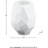 image:imageSignature Design by Ashley Karenton Coastal Indoor 10 HandCarved Glass Tabletop Vase White775 W x 775 D x 10 H