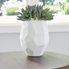 image:imageSignature Design by Ashley Karenton Coastal Indoor 10 HandCarved Glass Tabletop Vase White775 W x 775 D x 10 H