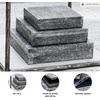 image:imageSignature Design by Ashley Keldy Modern 3 Piece Metal amp Wood Storage Box Set Antique GrayAntique Gray
