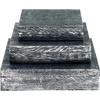image:imageSignature Design by Ashley Keldy Modern 3 Piece Metal amp Wood Storage Box Set Antique GrayAntique Gray