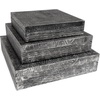 image:imageSignature Design by Ashley Keldy Modern 3 Piece Metal amp Wood Storage Box Set Antique GrayAntique Gray