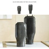 image:imageSignature Design by Ashley Kierlain Vase Gray Glass Decorative Vase with Black Speckles Classic Silhouette for Faux and Dried Florals 638 W x 425 D x 1538 HGray  Black