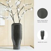 image:imageSignature Design by Ashley Kierlain Vase Gray Glass Decorative Vase with Black Speckles Classic Silhouette for Faux and Dried Florals 638 W x 425 D x 1538 HGray  Black