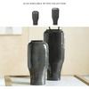 image:imageSignature Design by Ashley Kierlain Vase Gray Glass Decorative Vase with Black Speckles Classic Silhouette for Faux and Dried Florals 638 W x 425 D x 1538 HGray  Black