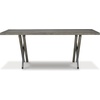 image:imageSignature Design by Ashley Krystanza Casual Dining Table with Cross Base Light Gray