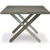 image:imageSignature Design by Ashley Krystanza Casual Dining Table with Cross Base Light Gray