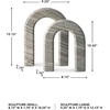 image:imageSignature Design by Ashley Large Arched Sculpture Set of 2 Taupe Keithton