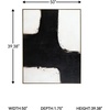 image:imageSignature Design by Ashley Large Framed Abstract Canvas Wall Art 50 Inch