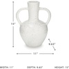 image:imageSignature Design by Ashley Large Rustic Terra Cotta Vase Speckled White