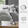 image:imageSignature Design by Ashley Large Silver Elephant Statue Mosaic Glass