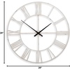 image:imageSignature Design by Ashley Large Silver Roman Numeral Wall Clock 36 InchWhite