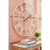 image:imageSignature Design by Ashley Large Silver Roman Numeral Wall Clock 36 InchWhite
