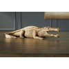 image:imageSignature Design by Ashley Lauretman Contemporary Polyresin Alligator Sculpture Antique Gold