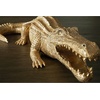image:imageSignature Design by Ashley Lauretman Contemporary Polyresin Alligator Sculpture Antique Gold