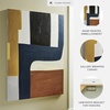 image:imageSignature Design by Ashley Lennmen Contemporary Rectangular Abstract Unframed Handpainted Wall Art 36 x 48 Inches Blue amp Light Brown