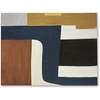 image:imageSignature Design by Ashley Lennmen Contemporary Rectangular Abstract Unframed Handpainted Wall Art 36 x 48 Inches Blue amp Light Brown