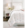 image:imageSignature Design by Ashley Lexann Full Comforter Arrow Design Set with 2 Shams Pink amp WhiteTwin