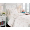 image:imageSignature Design by Ashley Lexann Full Comforter Arrow Design Set with 2 Shams Pink amp WhiteTwin