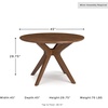 image:imageSignature Design by Ashley Lyncott Traditional Round Dining Room Table Seats up to 4 Brown 45W x 2975HLight Brown