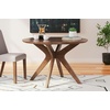image:imageSignature Design by Ashley Lyncott Traditional Round Dining Room Table Seats up to 4 Brown 45W x 2975HLight Brown