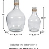 image:imageSignature Design by Ashley Marcin Modern Glass 2 Peiece Bottle Neck Vase Set Clear