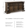 image:imageSignature Design by Ashley Maylee Dining Buffet Sideboard Storage Cabinet