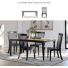 image:imageSignature Design by Ashley Mendinfort Casual Mango Wood Dining Table Light Brown amp BlackGrayish BrownBlack