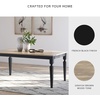 image:imageSignature Design by Ashley Mendinfort Casual Mango Wood Dining Table Light Brown amp BlackGrayish BrownBlack