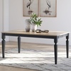 image:imageSignature Design by Ashley Mendinfort Casual Mango Wood Dining Table Light Brown amp BlackGrayish BrownBlack