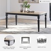 image:imageSignature Design by Ashley Mendinfort Casual Mango Wood Dining Table Light Brown amp BlackGrayish BrownBlack