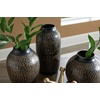 image:imageSignature Design by Ashley Metal Shelf Decor Set White amp Gold Set of 5Black  Gold