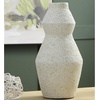 image:imageSignature Design by Ashley Modern Speckled Cream Terra Cotta Vase 14 InchBeige