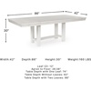 image:imageSignature Design by Ashley Moriville Counter Height Dining Extension TableAntique White