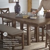 image:imageSignature Design by Ashley Moriville Counter Height Dining Extension TableBrown