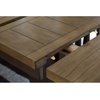 image:imageSignature Design by Ashley Moriville Counter Height Dining Extension TableLight Brown  Dark Brown