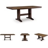 image:imageSignature Design by Ashley Moriville Counter Height Dining Extension TableLight Brown  Dark Brown