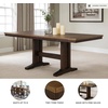 image:imageSignature Design by Ashley Moriville Counter Height Dining Extension TableLight Brown  Dark Brown