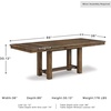 image:imageSignature Design by Ashley Moriville Counter Height Dining Extension TableRustic Brown