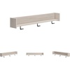 image:imageSignature Design by Ashley Neilsville Wall Mounted Coat Rack with Shelf WhitewashBeige