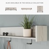 image:imageSignature Design by Ashley Neilsville Wall Mounted Coat Rack with Shelf WhitewashBeige