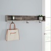 image:imageSignature Design by Ashley Neilsville Wall Mounted Coat Rack with Shelf WhitewashGrayish Brown