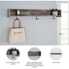 image:imageSignature Design by Ashley Neilsville Wall Mounted Coat Rack with Shelf WhitewashGrayish Brown