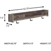 image:imageSignature Design by Ashley Neilsville Wall Mounted Coat Rack with Shelf WhitewashGrayish Brown