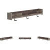 image:imageSignature Design by Ashley Neilsville Wall Mounted Coat Rack with Shelf WhitewashGrayish Brown